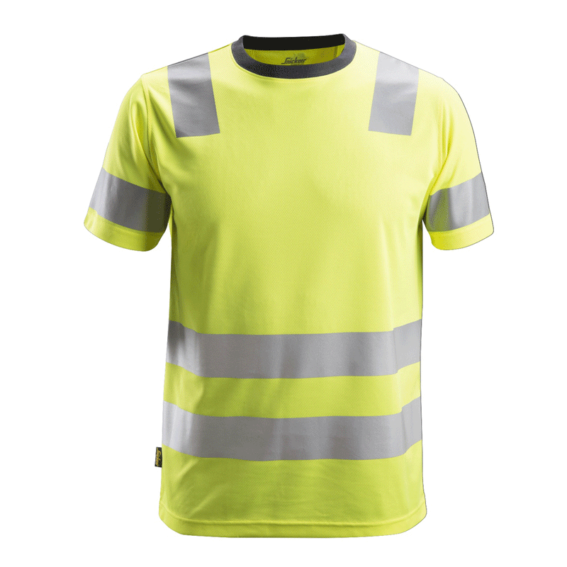 Snickers 2530 AllroundWork, Hi-Vis T-Shirt CL 2 Yellow 2XL