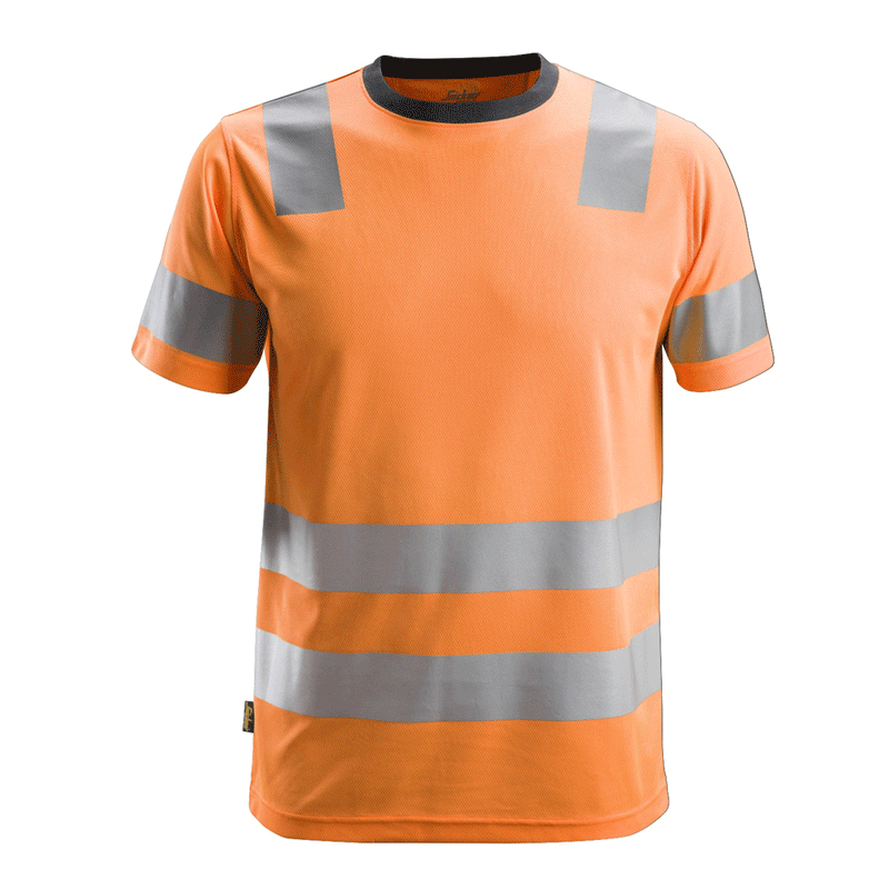 Snickers 2530 AllroundWork, Hi-Vis T-Shirt CL 2 Orange XS