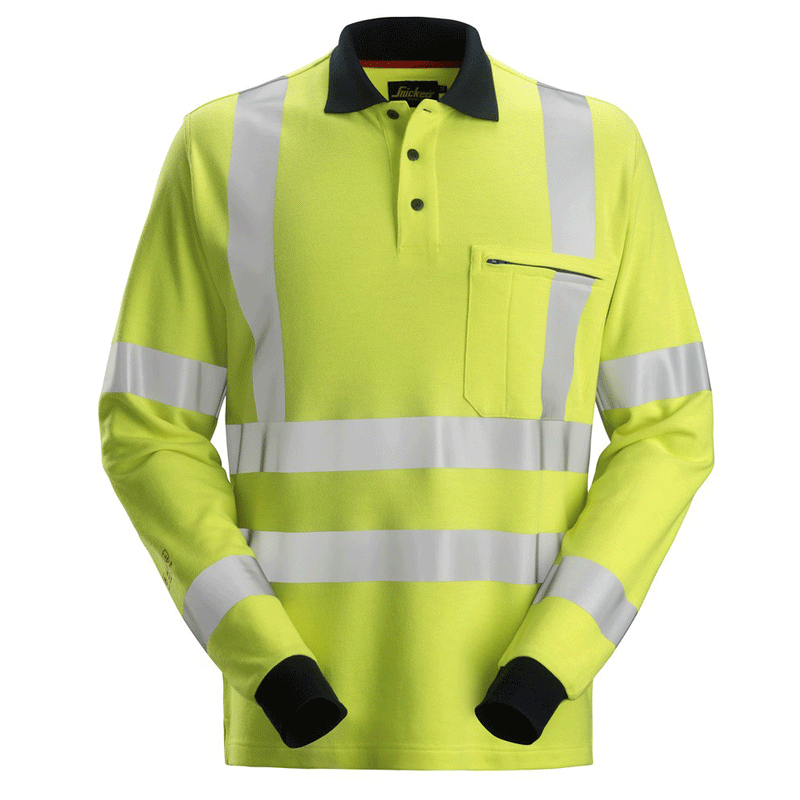 Snickers 2661 ProtecWork, Flame Retardant Arc Protection Hi-Vis Shirt, Class 3