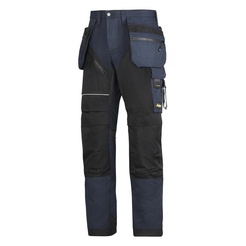 Snickers 6202 RuffWork, Work Trousers+ Holster Pockets Navy Blue/Black