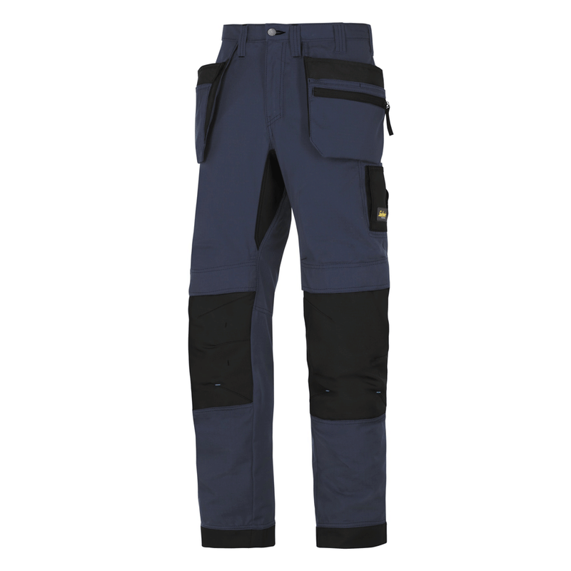 Snickers 6206 LiteWork, 37.5® Work Trousers+ Holster Pockets Navy Blue/Black
