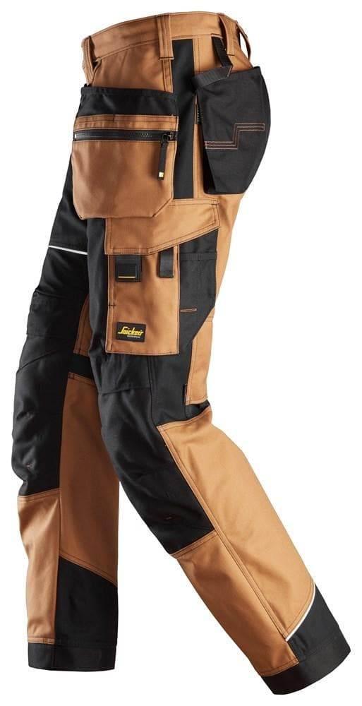 Snickers 6214 RuffWork, Canvas+ Holster Pocket Work Trousers Brown