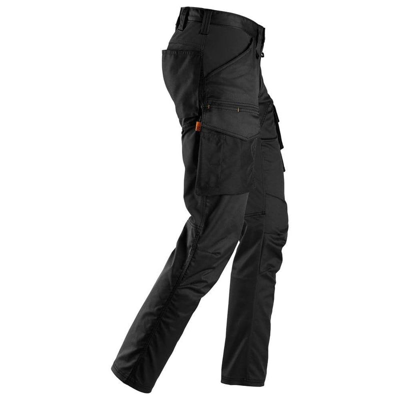 Snickers 6803 AllroundWork, Stretch Trousers without Knee Pockets Black 33" Waist - 35" Leg