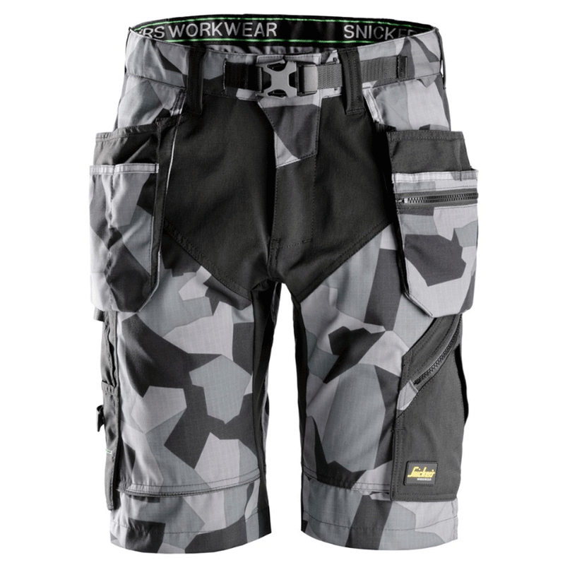 Snickers 6904 FlexiWork Holster Pocket Work Shorts Various Colours