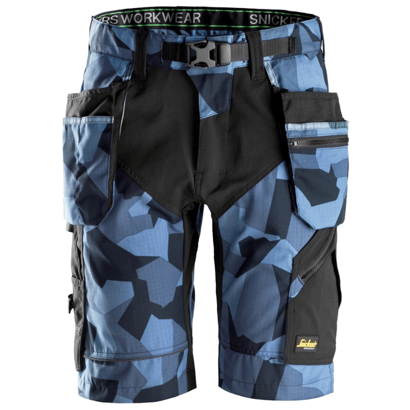 Snickers 6904 FlexiWork Holster Pocket Work Shorts Various Colours