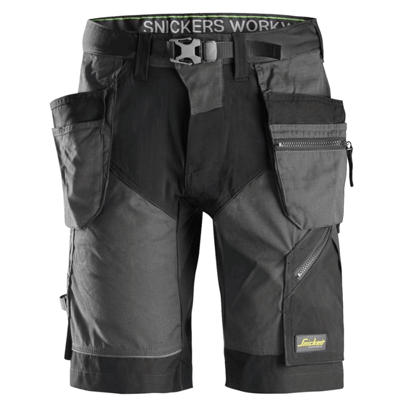 Snickers 6904 FlexiWork Holster Pocket Work Shorts Various Colours