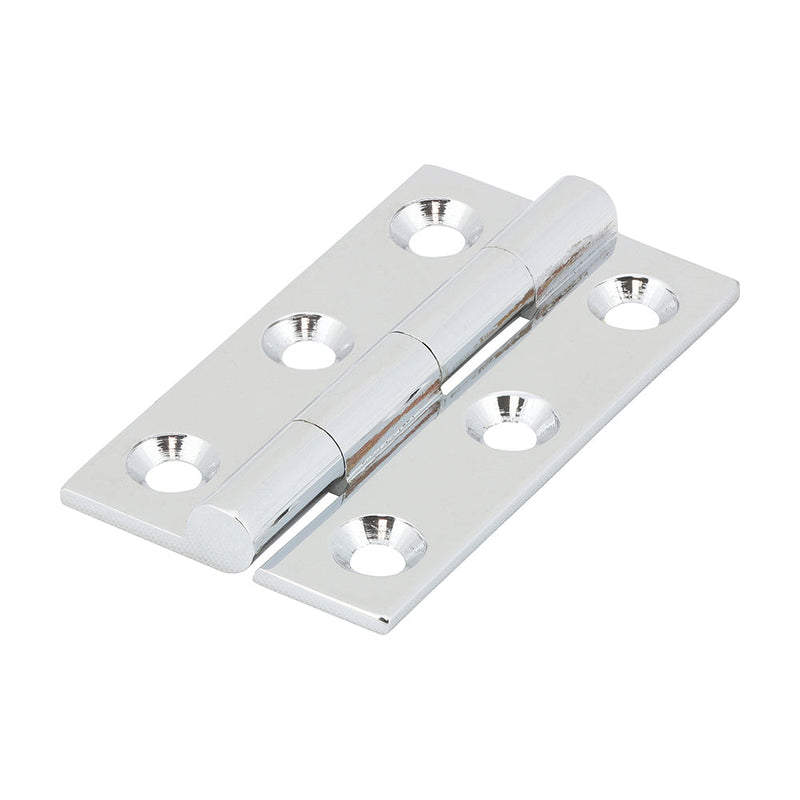 Solid Drawn Hinges - Solid Brass - Polished Chrome