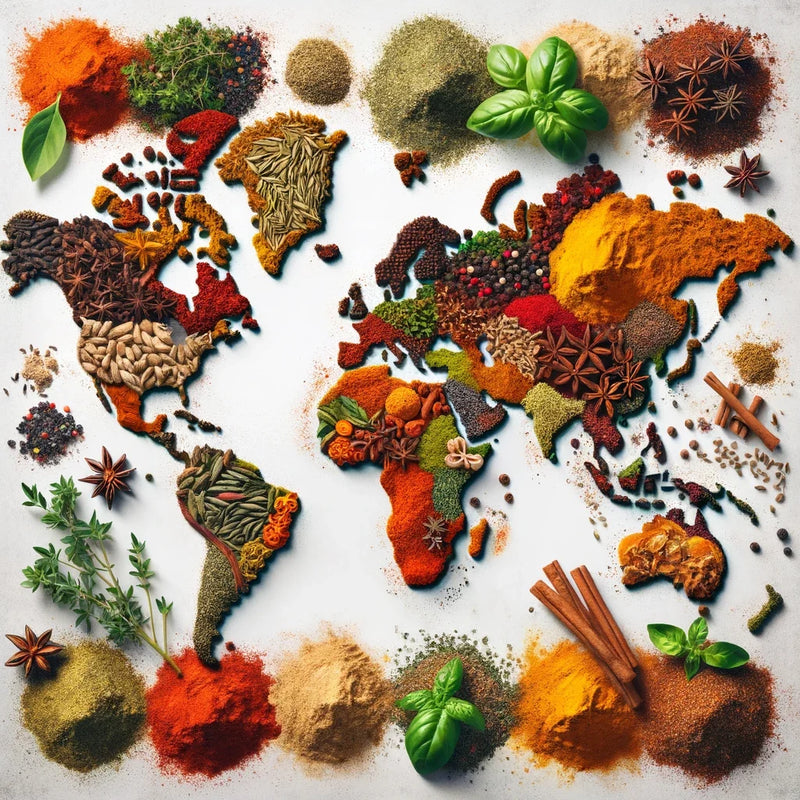 Spice World Map Canvas