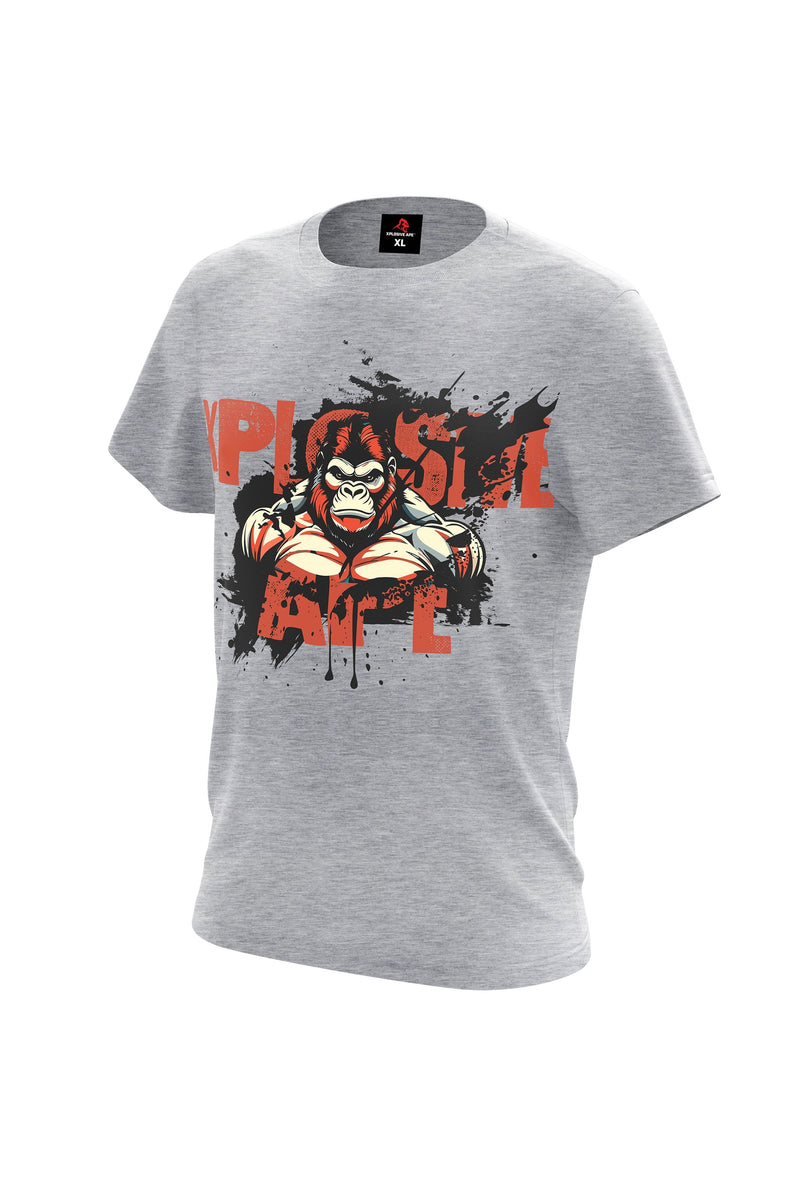XAPE Splatter V1 Tee - Sports Grey