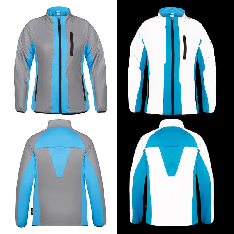 BTR Womens High Visibility Reflective Cycling & Running Jacket.