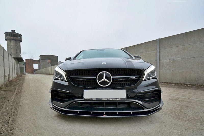 Maxton Design - FRONT SPLITTER V.1 MERCEDES CLA 45 AMG C117 (FACELIFT) (2017-UP)