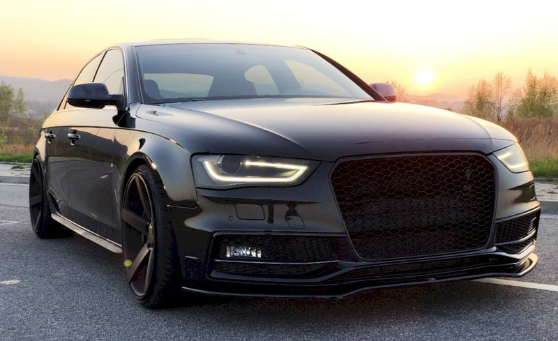 Maxton Design - FRONT SPLITTER V.2 AUDI S4 / A4 S-LINE B8 FL