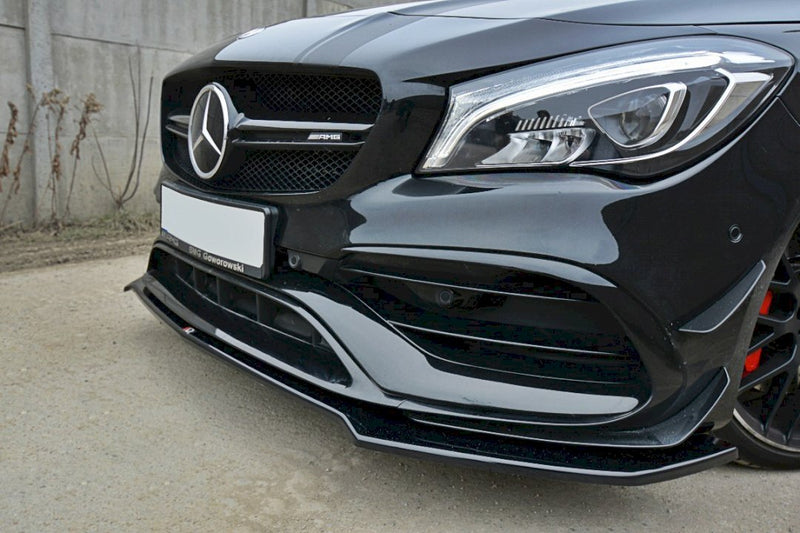 Maxton Design - FRONT SPLITTER V.2 MERCEDES CLA 45 AMG C117 (FACELIFT) (2017-UP)