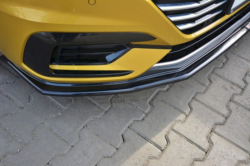 Maxton Design - Front Splitter V.1 Volkswagen Arteon R-Line Sedan / Shooting Brake Mk1