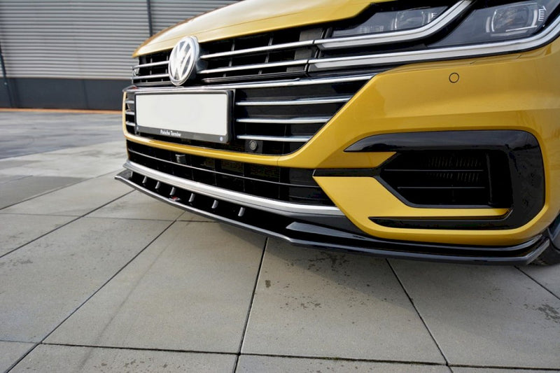 Maxton Design - Front Splitter V.3 Volkswagen Arteon R-Line Sedan / Shooting Brake Mk1