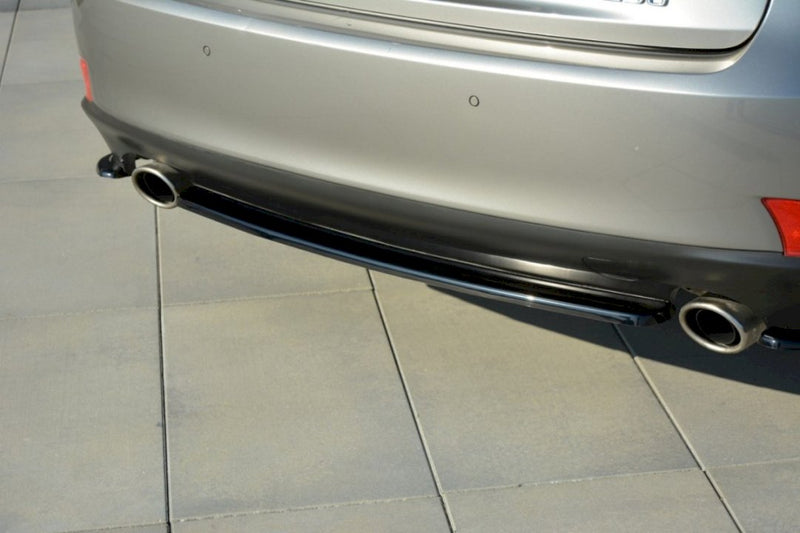 Maxton Design - CENTRAL REAR SPLITTER LEXUS IS 200T MK3 (WITHOUT VERTICAL BARS) (2013- 2016)