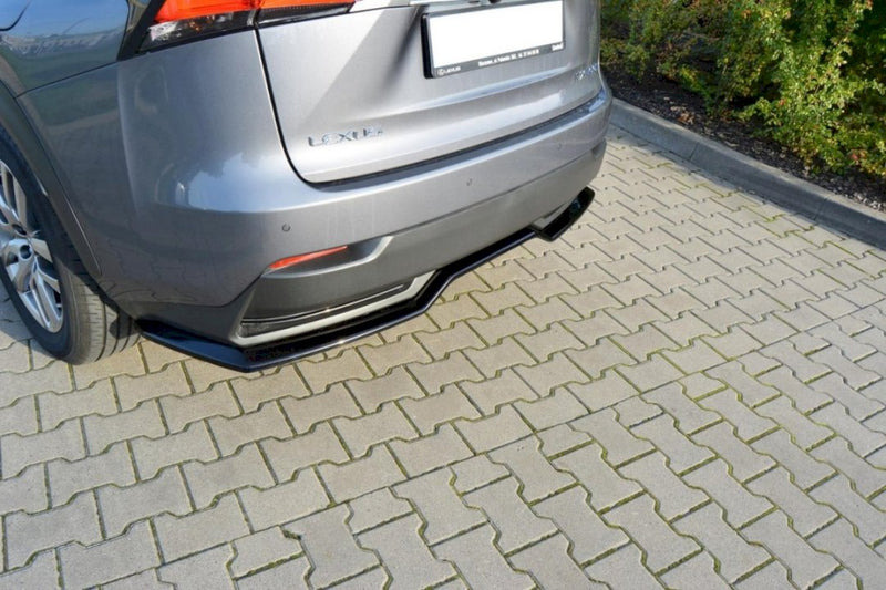Maxton Design - CENTRAL REAR SPLITTER LEXUS NX MK1 H (WITHOUT VERTICAL BARS) (2014- 2017)