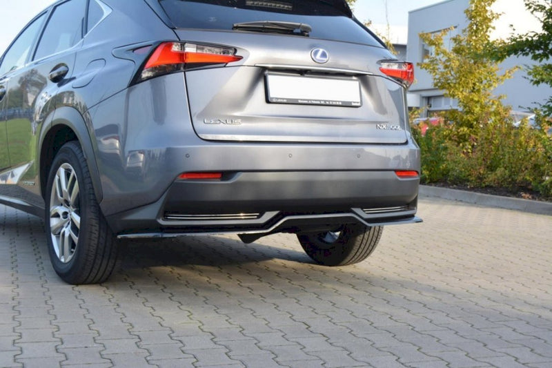 Maxton Design - CENTRAL REAR SPLITTER LEXUS NX MK1 H (WITHOUT VERTICAL BARS) (2014- 2017)