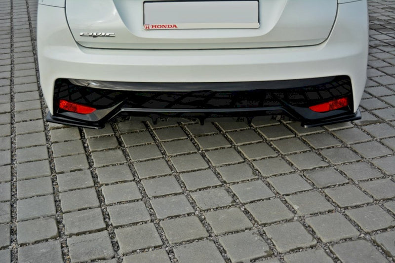 Maxton Design - REAR SIDE SPLITTERS HONDA CIVIC MK9 FACELIFT 2014-2017