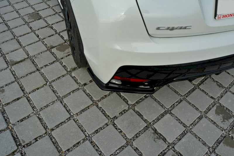 Maxton Design - REAR SIDE SPLITTERS HONDA CIVIC MK9 FACELIFT 2014-2017