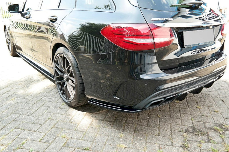 Maxton Design - REAR SIDE SPLITTERS MERCEDES C-CLASS S205 63 AMG ESTATE (2015-2018)