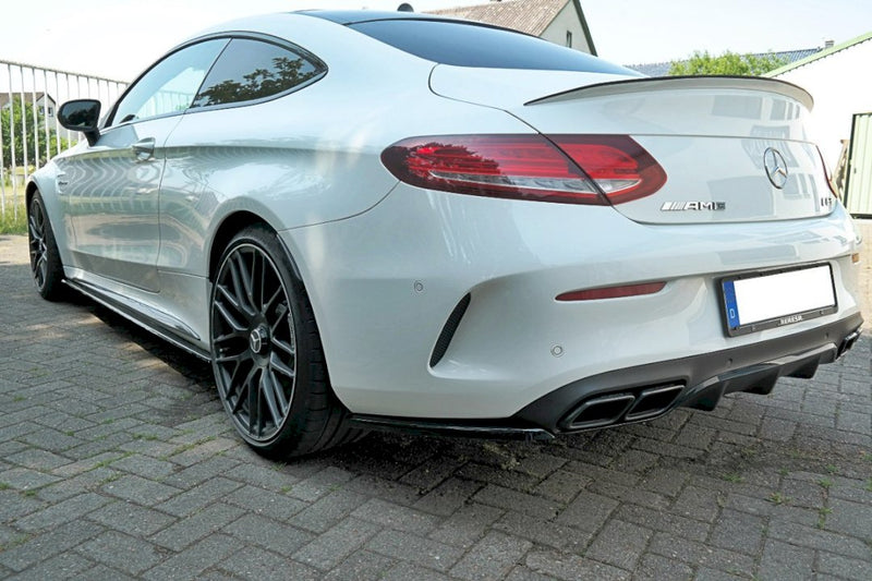 Maxton Design - REAR SIDE SPLITTERS MERCEDES C 205 63 AMG COUPE (2016-2018)