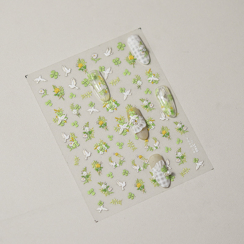 Hello Claws | Spring Flower And Bird Nail Deco Sticker