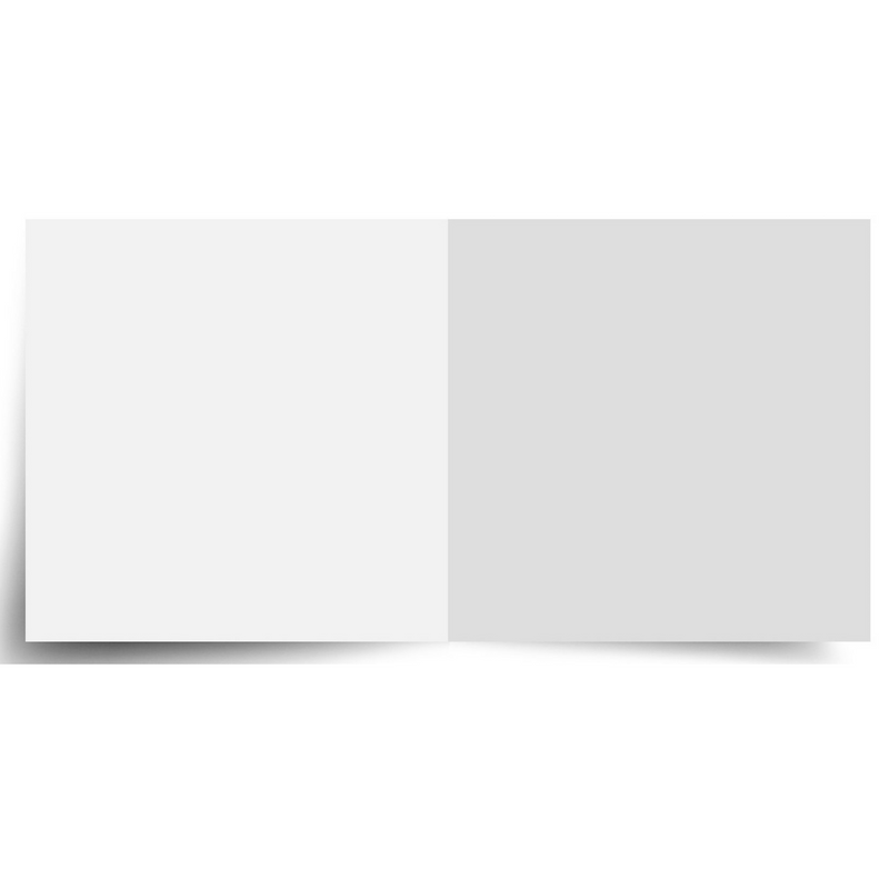 50 x 7"x7" White Card Blank Paper Inserts For Wedding Invites, CardMaking 100gsm