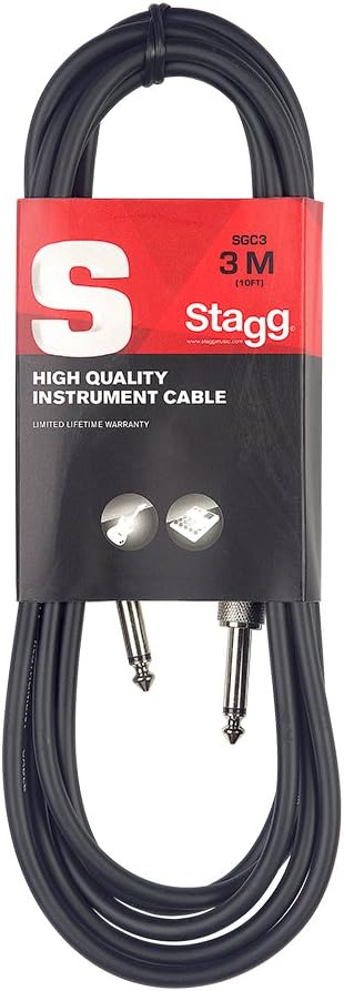 Stagg SGC Instrument Jack to Jack Cable up to 6 meters