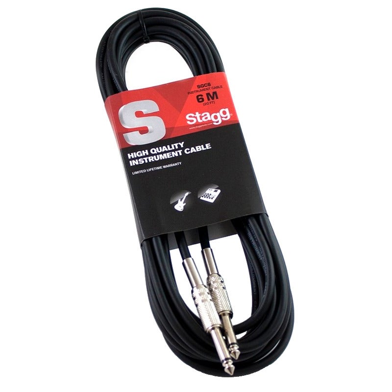 Stagg SGC Instrument Jack to Jack Cable up to 6 meters