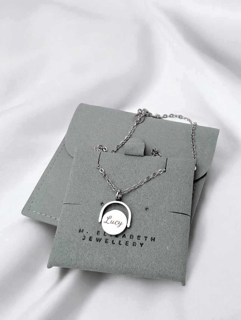 Custom Engraved Spinner Necklace