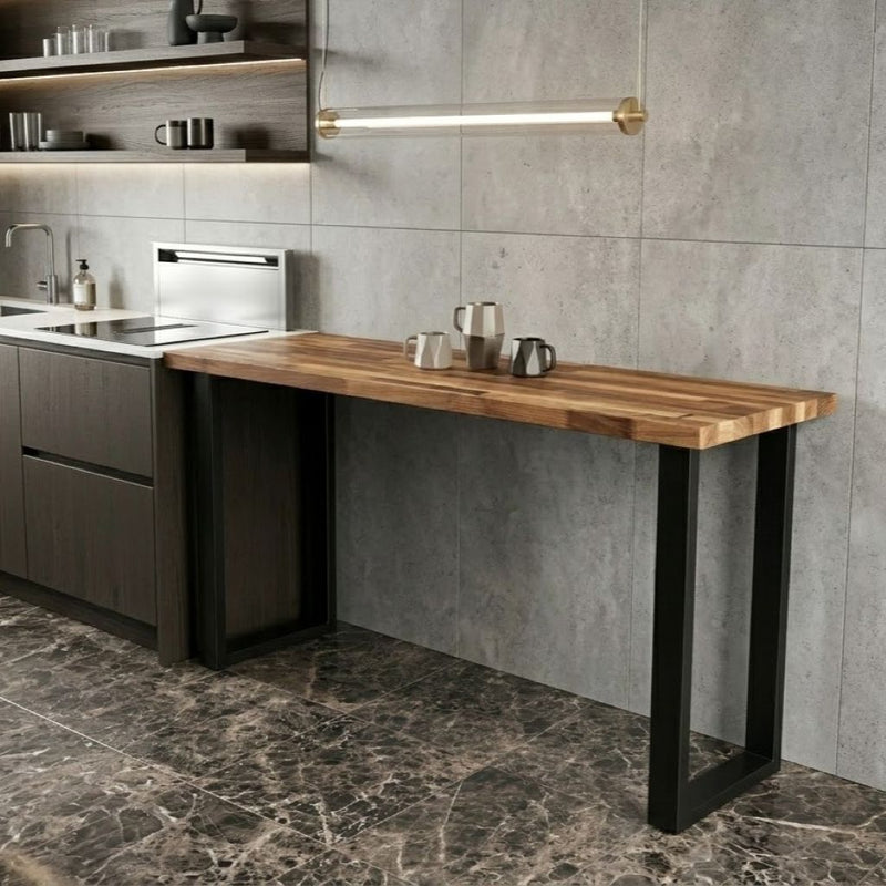 Staved Walnut Breakfast Bar