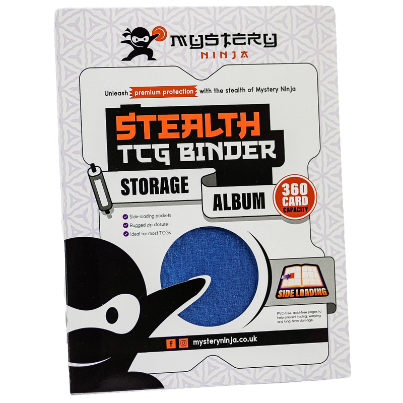 Mystery Ninja - Stealth TCG Binder Storage Album - Blue Fabric