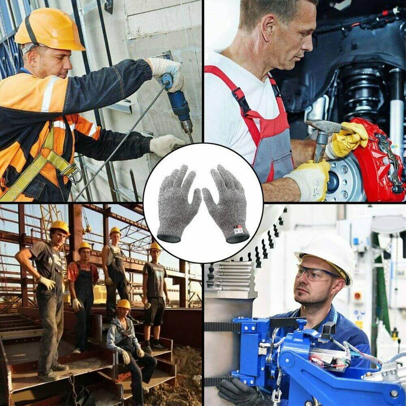 Cut/slash Resistant Safety Gloves with infused Stainless Steel Wire Mesh