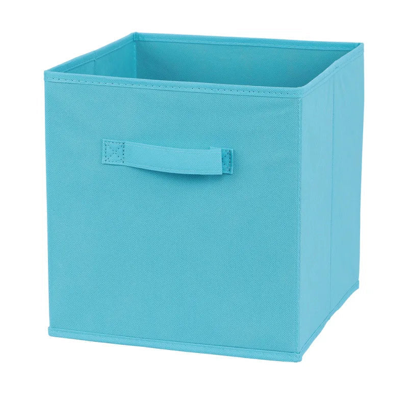 Foldable Non-Woven Storage Cube Organiser for Shelves & Wardrobes with Handles
