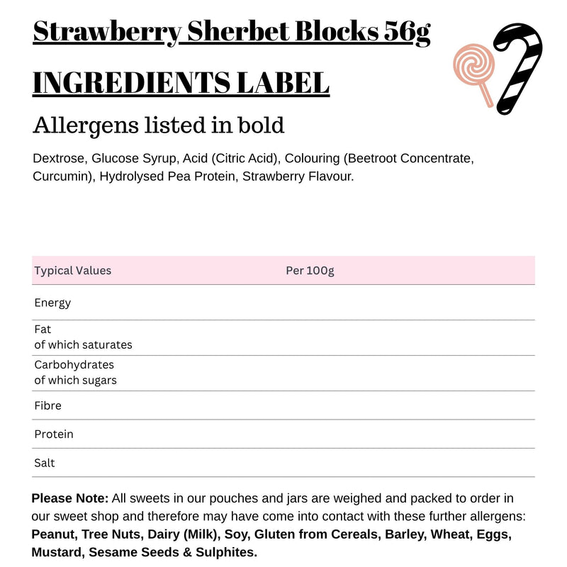 Strawberry Sherbet Blocks