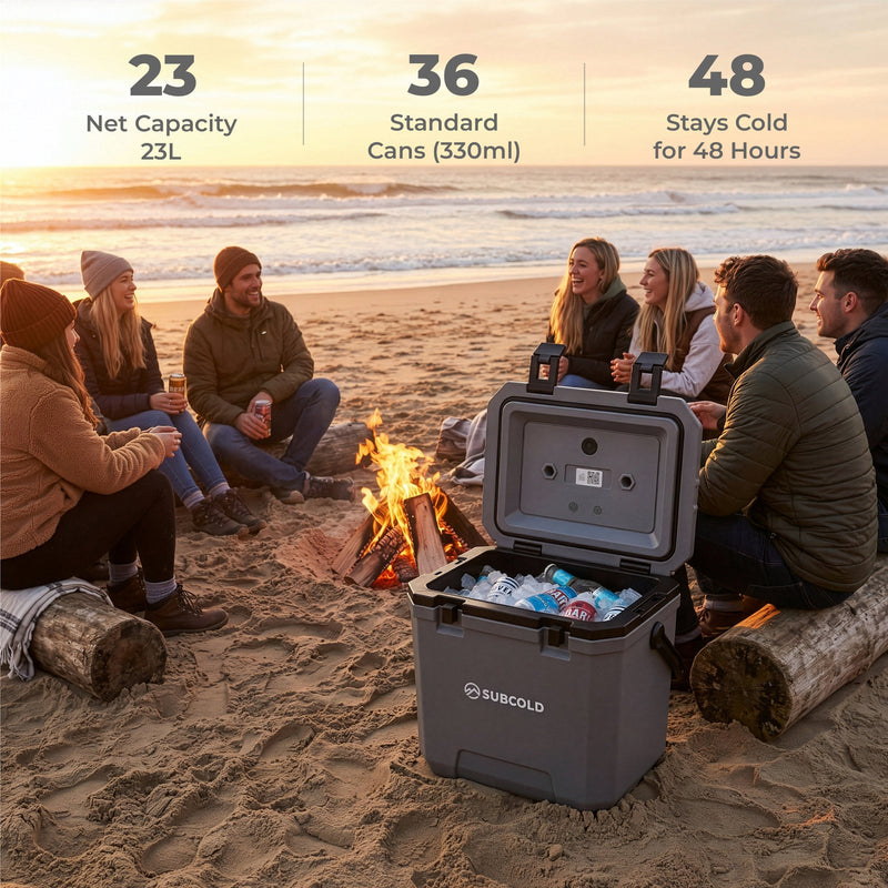 Subcold Master24 Heavy-Duty Hard Cool Box | 23L (24QT, 48hr Ice Retention)