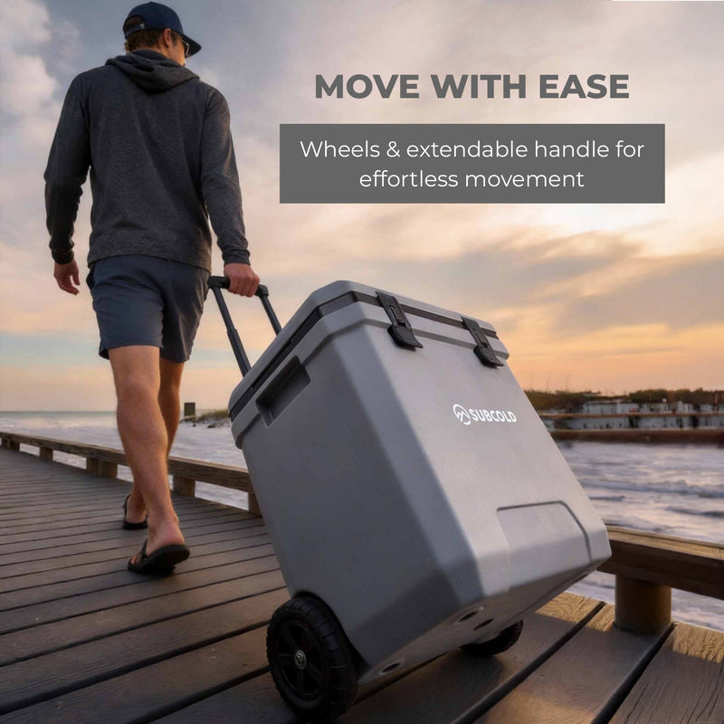 Subcold Master38 Heavy-Duty Wheeled Cool Box | 36L (38QT, 48hr Ice Retention)