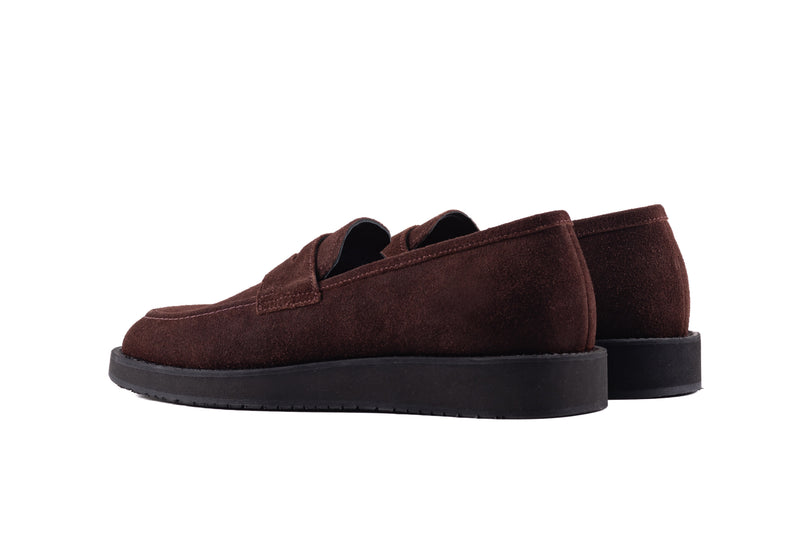 QUIVE London Cambridge Men's Suede Leather Loafers