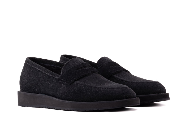QUIVE London Cambridge Men's Suede Leather Loafers