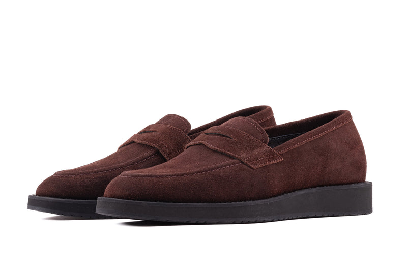 QUIVE London Cambridge Men's Suede Leather Loafers