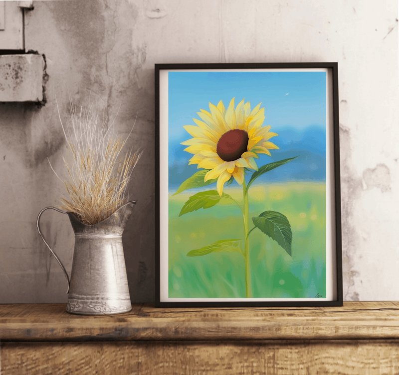 Sunflower Print – Bright Floral Wall Art
