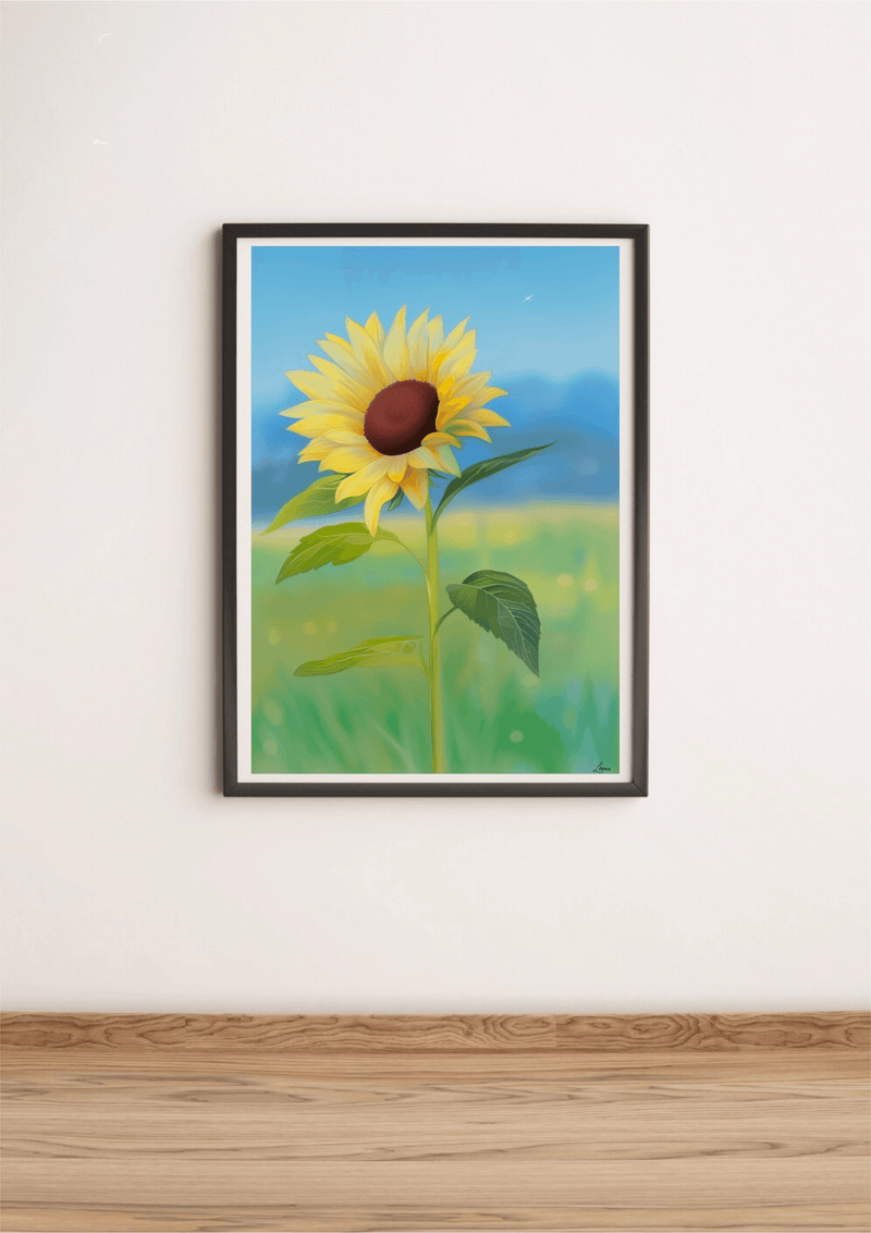 Sunflower Print – Bright Floral Wall Art