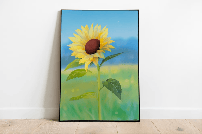 Sunflower Print – Bright Floral Wall Art