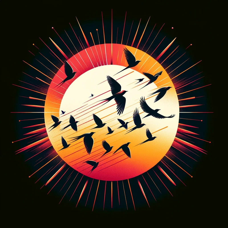 Sunset Avian Symphony Canvas