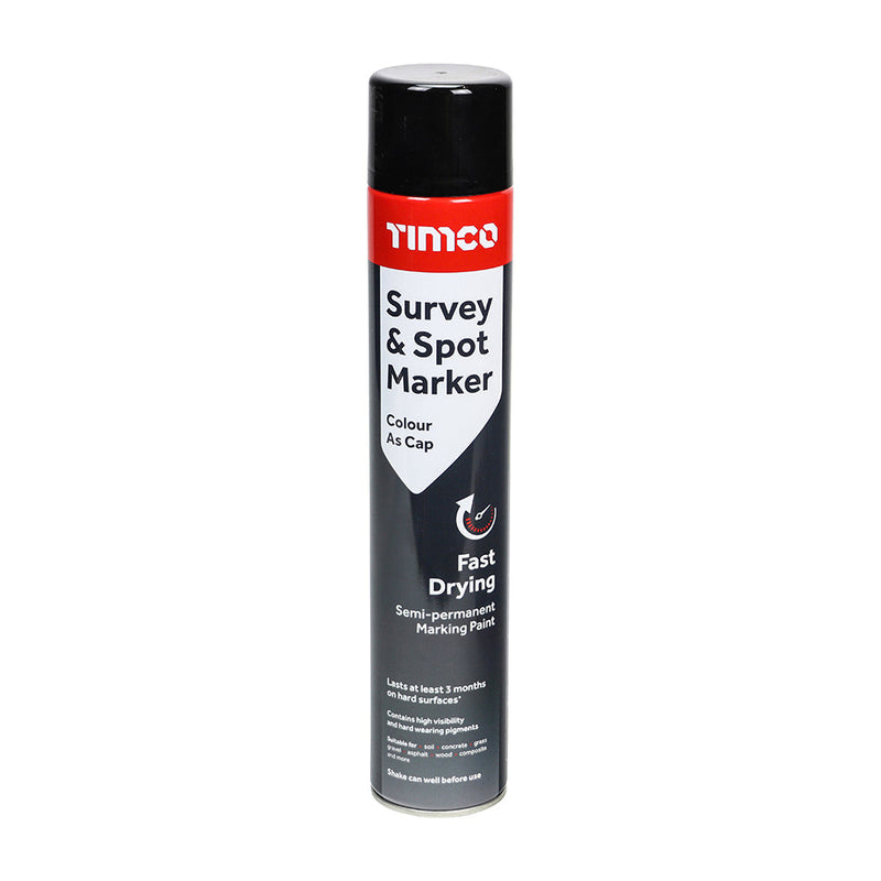 Survey & Spot Market - Aerosol Paint - Black (Coverage)