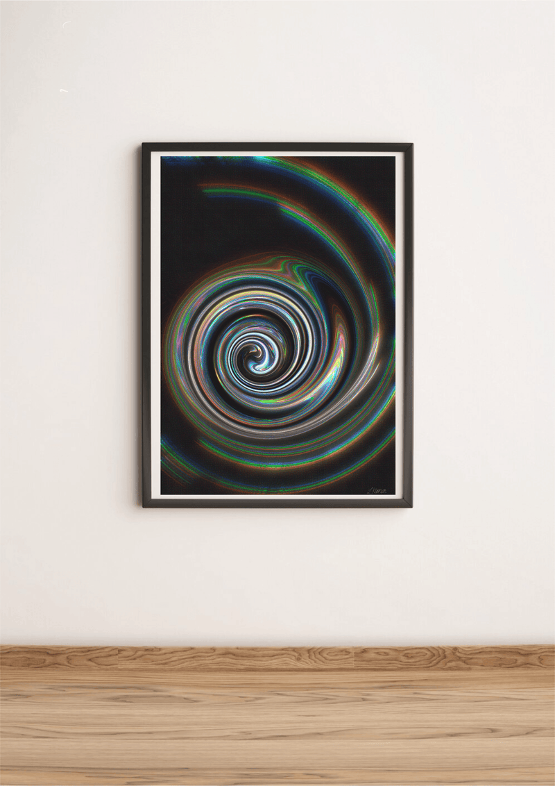 Kaleidoscope Swirl Art Print | Vibrant Abstract Wall Decor