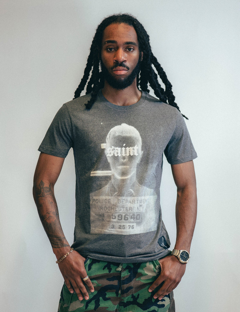 'Saint' T-Shirt in Grey