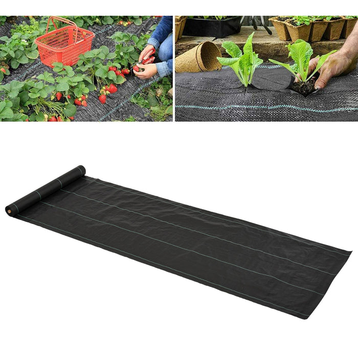 Outsunny 1x50m Weed Barrier Fabric Durable Convenient Design Weed Block Mat