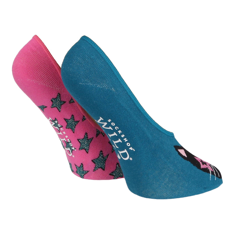 2 Pack Ladies Party Cat Invisible Cotton Socks